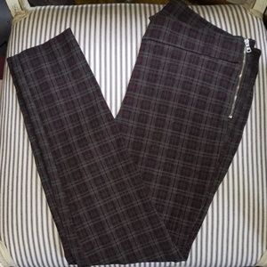 Ann Taylor Signature Plaid Ankle Length Pants Sz 8